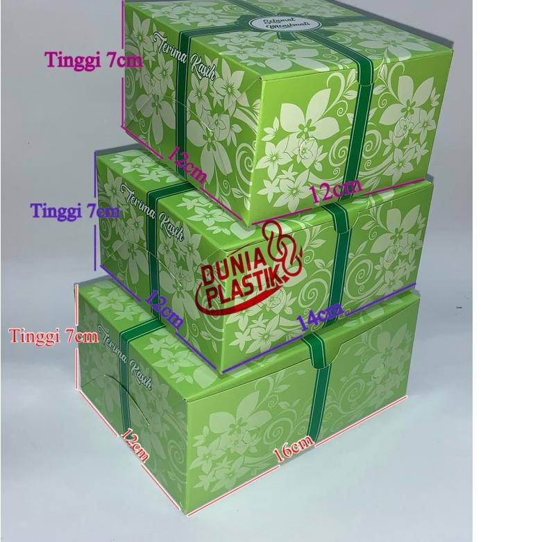 

Terbaru! isi100pcs DUS KUE MOTIF 12x12CM 12x14CM 12x16CM box kotak kertas tempat snack hajatan kue aqua buah ン