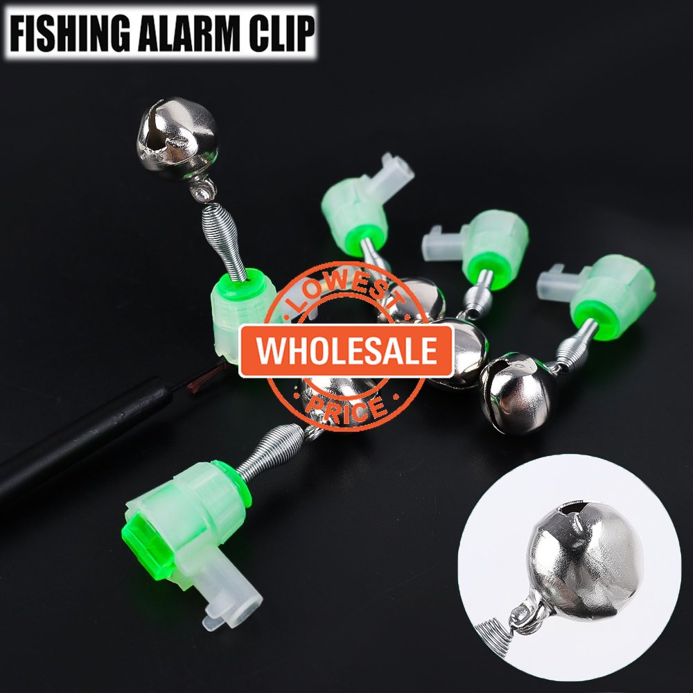 5pcs / Set Bel Alarm Gigitan Ikan Model Spiral Untuk Aksesoris Joran Pancing