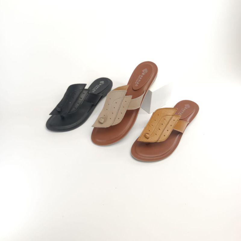 sandal kulit wanita - sandal kulit garut - sandal kulit - papirut - kulit garut