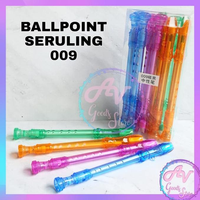 

HX561 ballpoint 12pcs pulpen seruling 009 gel suling fancy 120cs pe bo