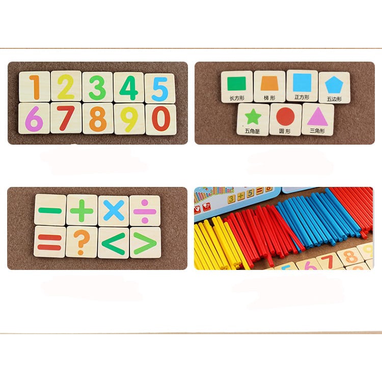 HZ Mainan Edukasi Puzzle Magnet Belajar Berhitung Intelligence Stick / Mainan Edukasi Menghitung Matematika