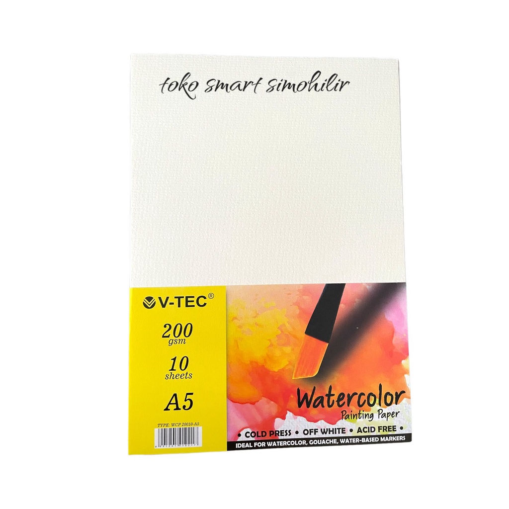 V-tec A5 Water Color Paper Sheets Cold Press Watercolor