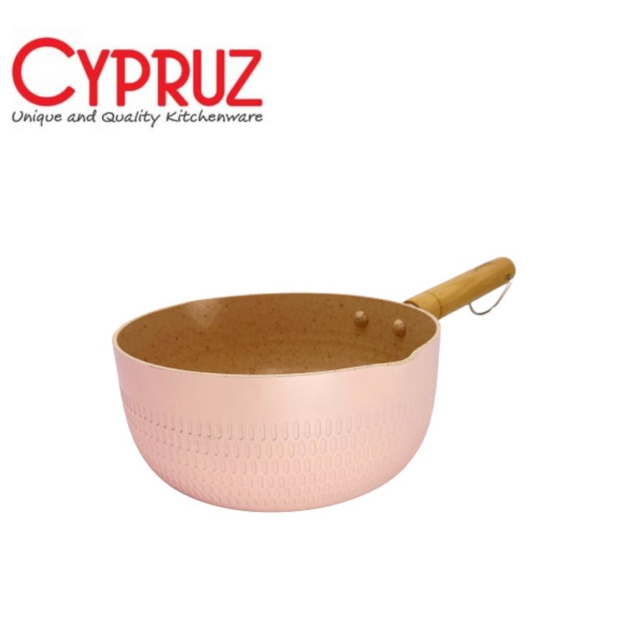 Cypruz SN-0271 Sauce Pan 18cm Color Series Pink Panci Induksi