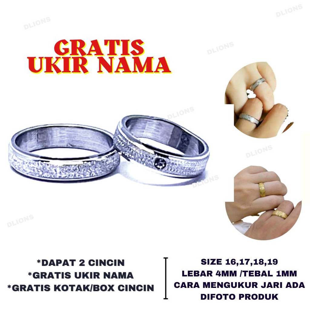 CINCIN TITANIUM,CINCIN TUNANGAN TITANIUM,CINCIN PASANGAN TITANIUM,CINCIN COUPLE TITANIUM,CINCIN PASIR TITANIUM,CINCIN ANTI KARAT DAN TIDAK GATAL,FREE UKIR NAMA,FREE BOX ISI 2,FREE GELANG COUPLE,CINCIN ANTI KARAT