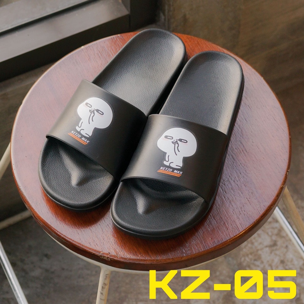 Sandal selop bahan karet Design Simple  sandal slop pria ketzo max original( KZ01-KZ08 )