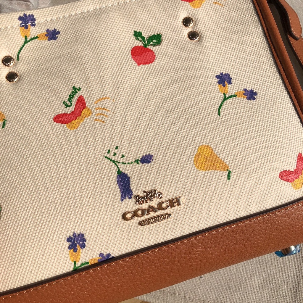 coach 8253 new dempsey 22 pastoral small tote bag handbag shoulder bag messenger bag  ttb