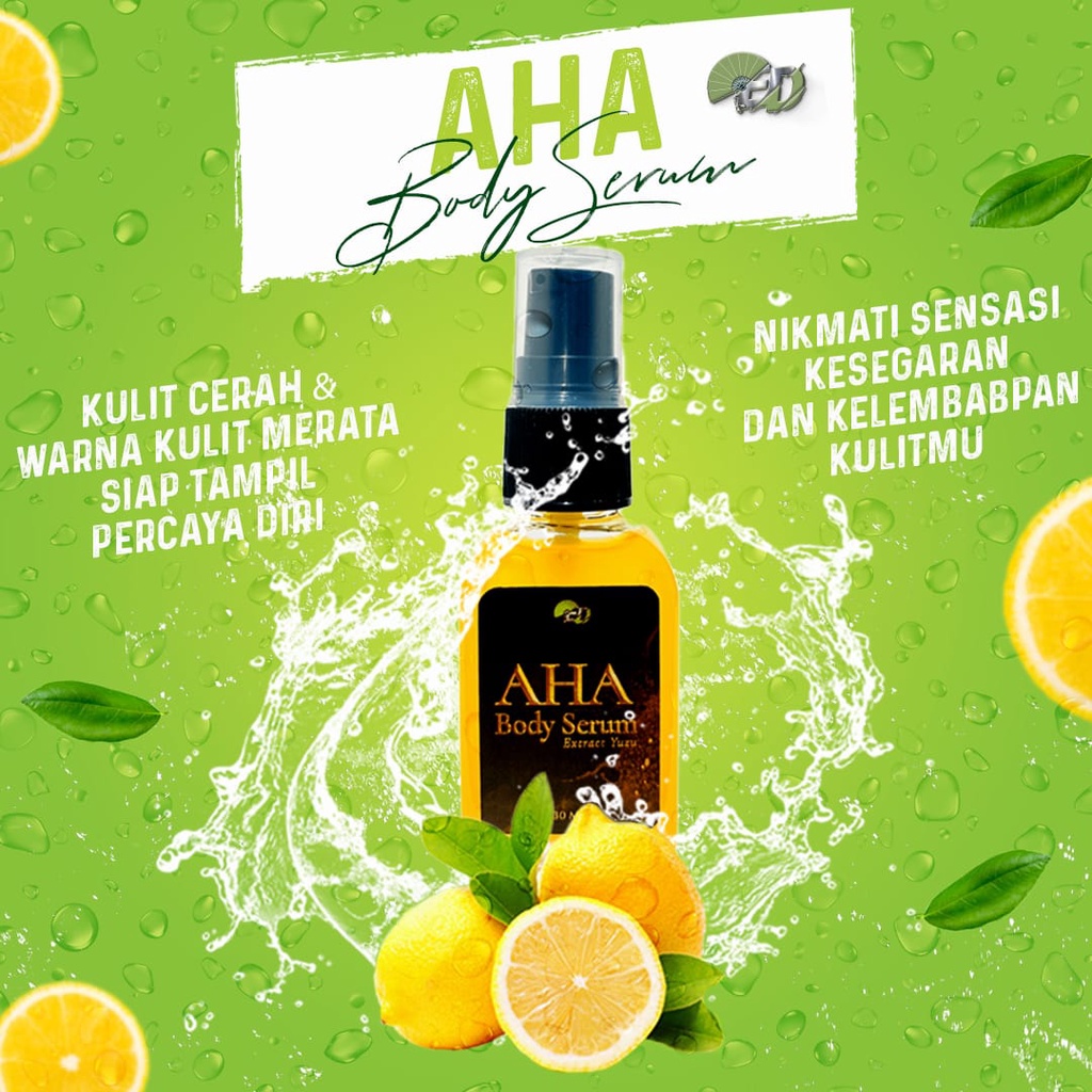 ELD AHA Body Serum With Extract Yuzu / Body Serum / Serum Badan / Serum Pemutih / Serum Whitening