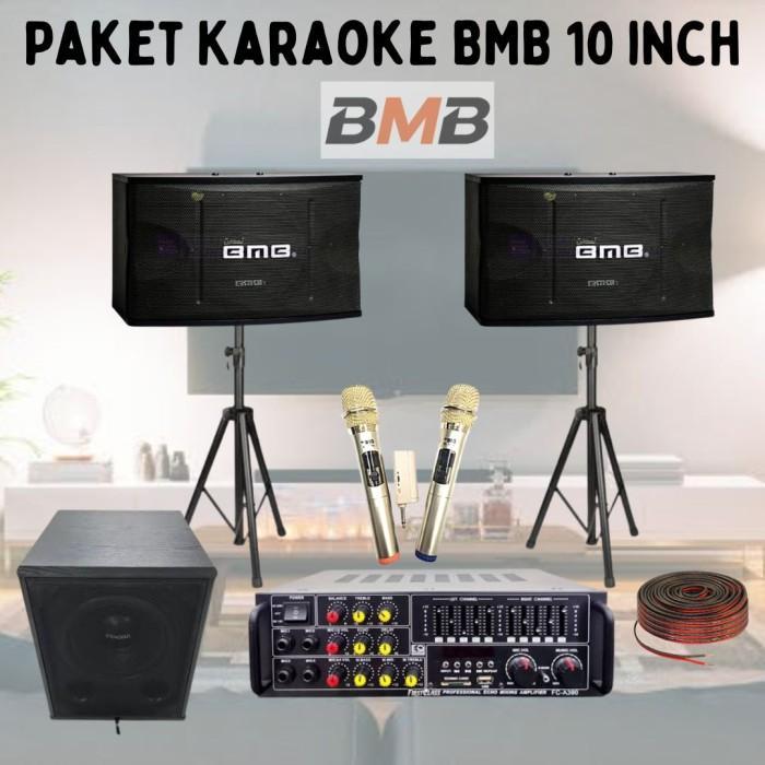 Paket Speaker Karaoke BMB 10 inch Plus Subwoofer 12 inch