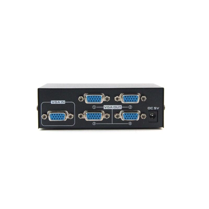 VGA SPLITTER 1 - 4 PORT CONVERTER 1 PORT VGA IN 4 PORT VGA OUT