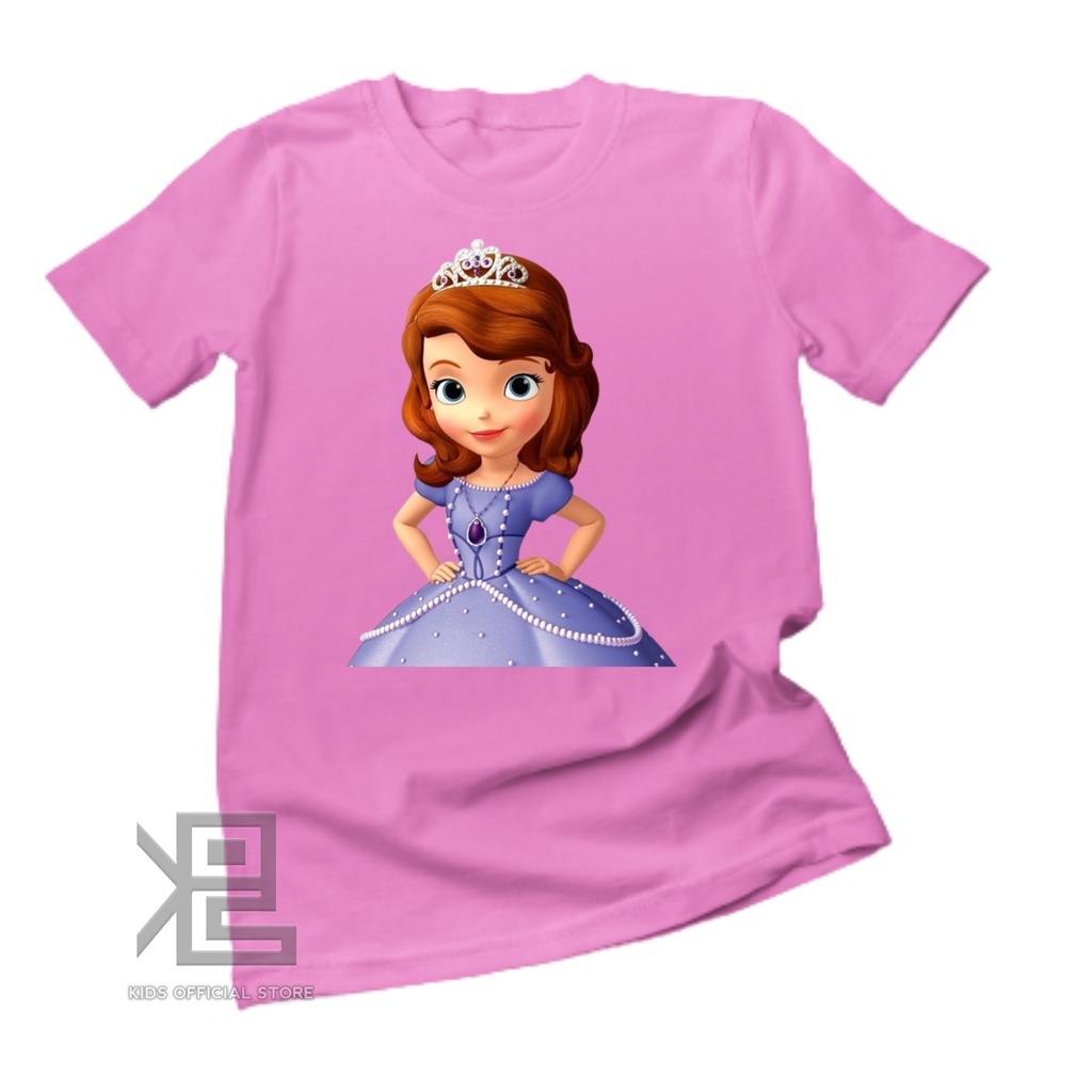 Kaos Anak Custom Kartun Frozen Karakter Anna Baju Anak Unisex Bahan Premium