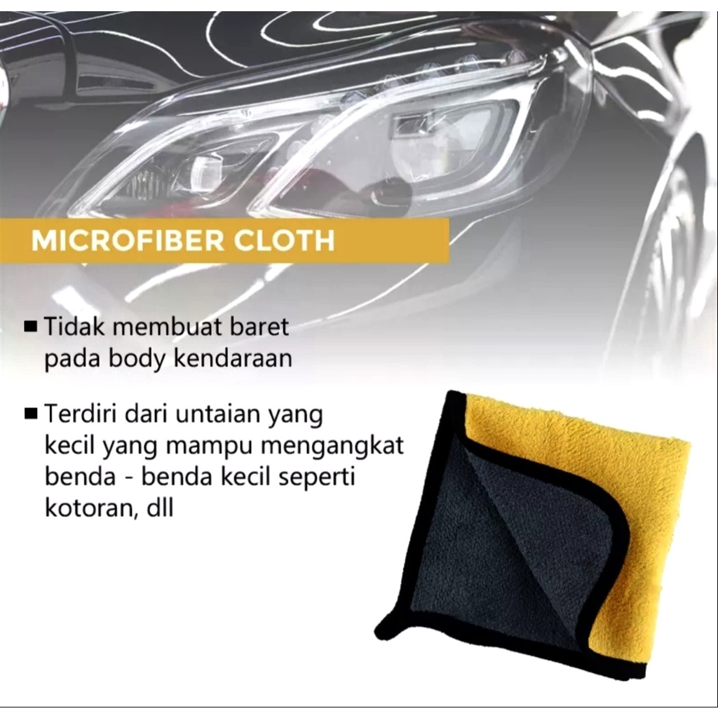 KAIN LAP DETAILING 500 GSM 30X30 CM KAIN MICROFIBER CUCI MOBIL MOTOR/Kain Lap Microfiber serbaguna/multifungsi/Kain Lap Dua Sisi Halus / Kain Lap Mobil Motor /kain lap microfiber premium/kain lap microfiber dua sisi/kain lap dapur