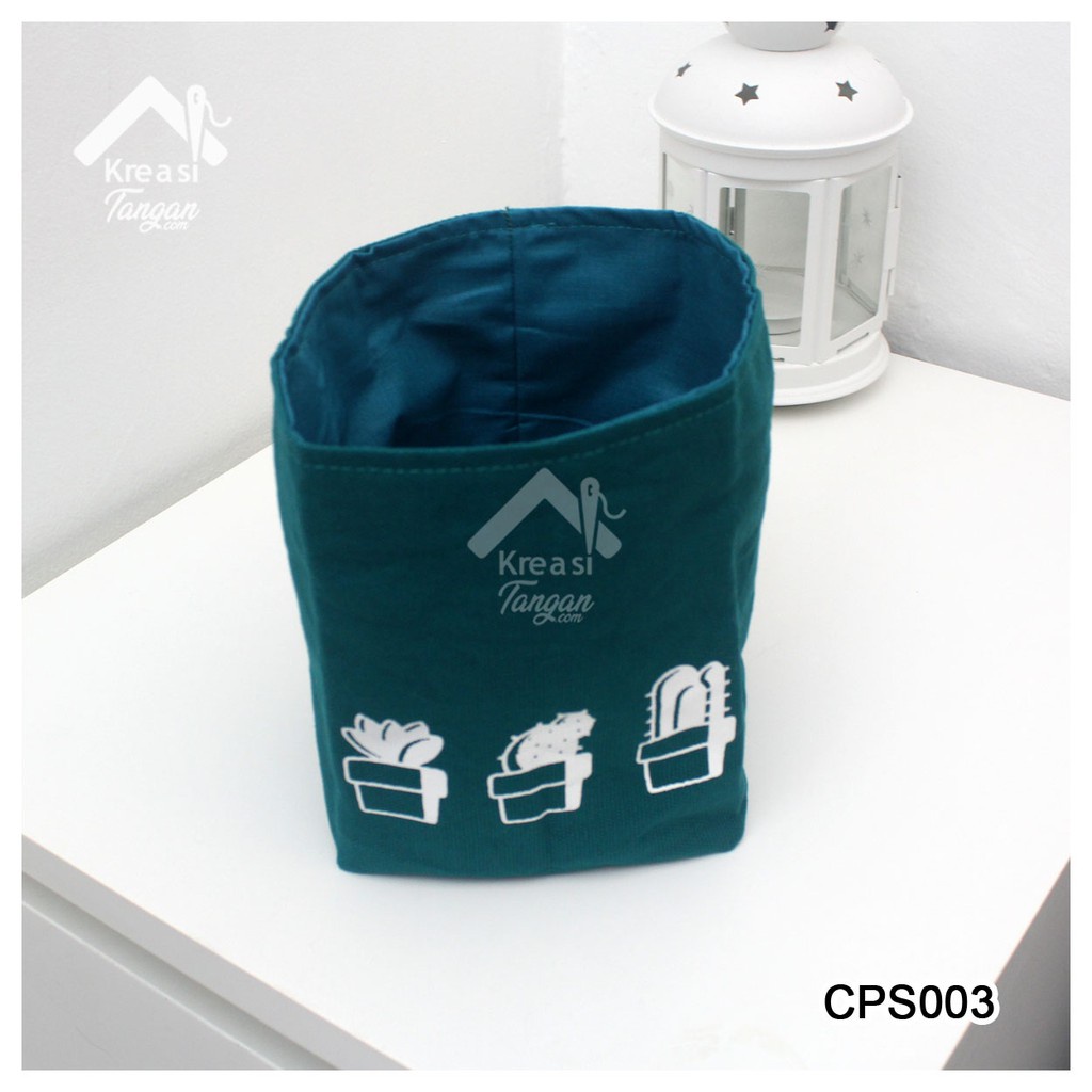 COVER POT / STORAGE MULTIFUNGSI POLOS SABLON CACTUS CPS003