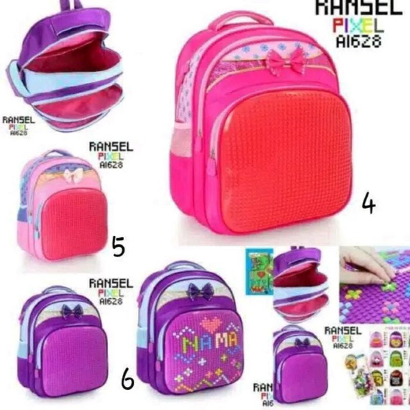 Tas Sekolah Anak SD Ransel Lego Backpack Import Anak SD Perempuan dan Laki-Laki