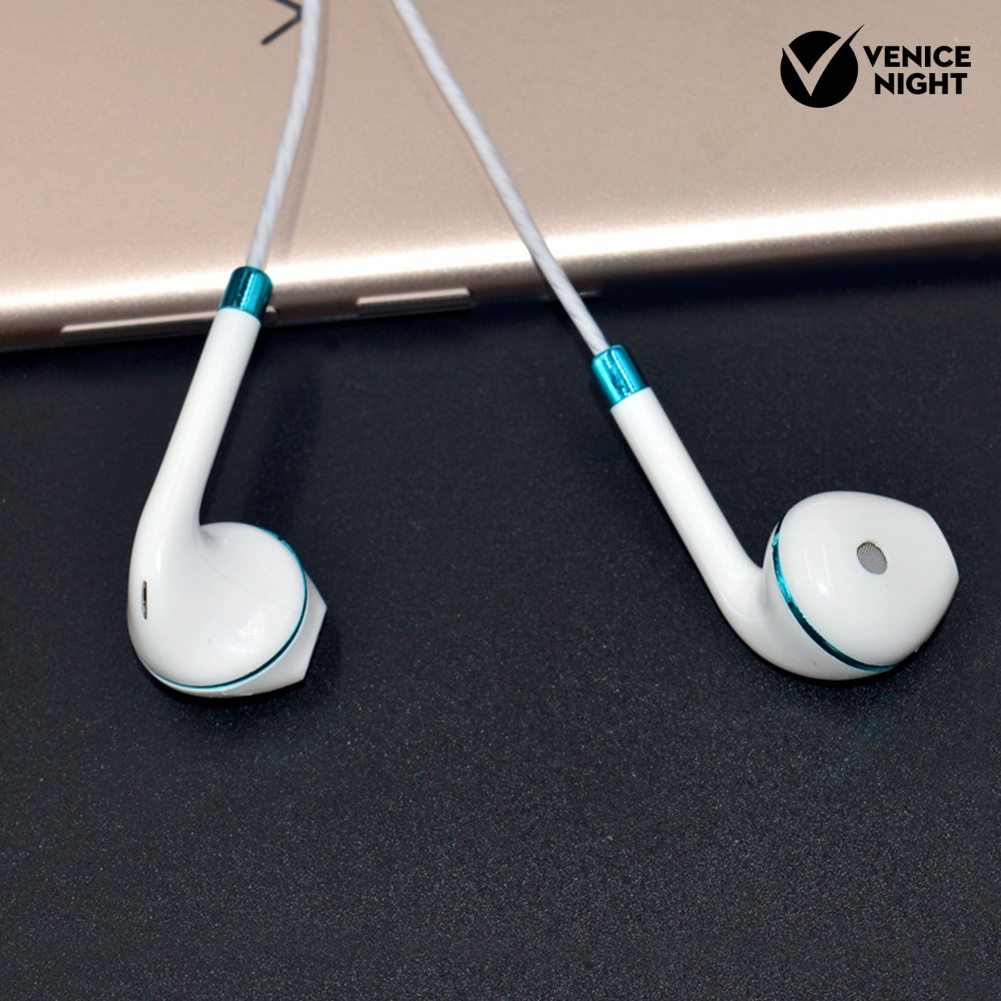 (VNEP) (Berkabel) Universal 3.5mm Plug Ponsel MP3 PC Laptop In-ear Earphone dengan Mic