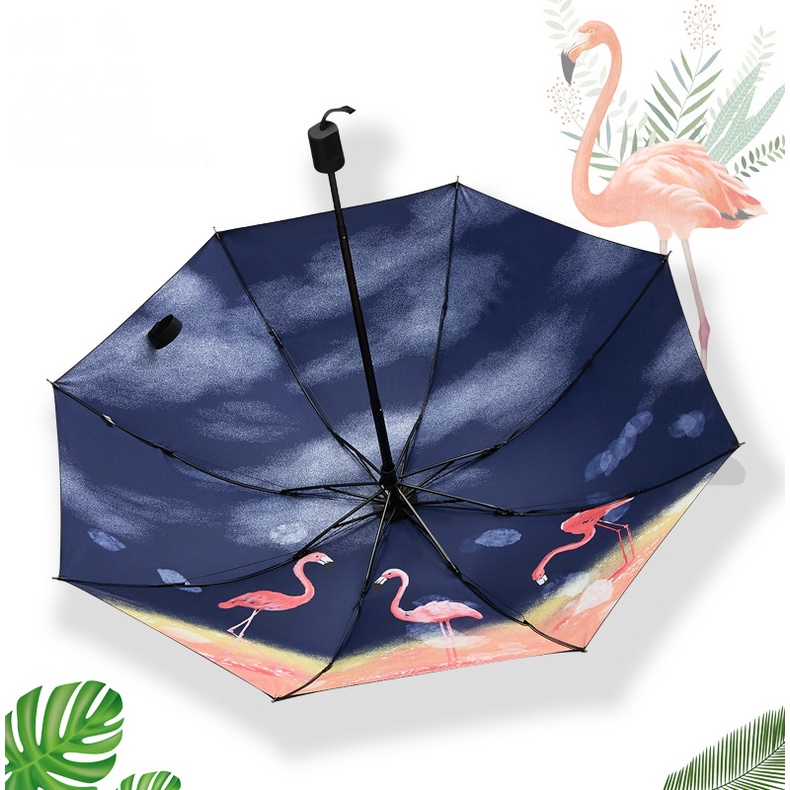 Payung Lipat Manual Motif Cute Anti UV Import Korea
