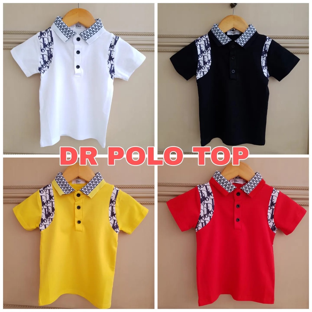 MILANBERRY DR POLO TOP KAOS KERAH ANAK COWOK IMPORT FASHION BAJU ATASAN ANAK LAKI