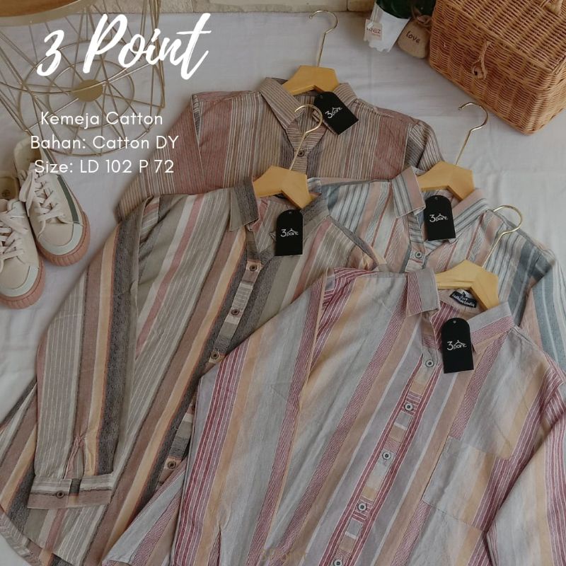 Kemeja Three point