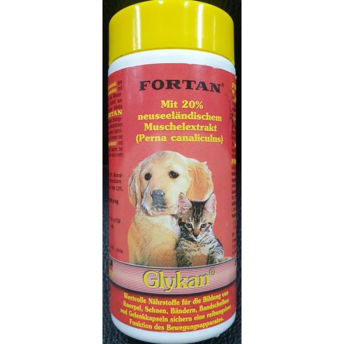 vitamin anjing tua/ vitamin sendi kaki anjing/ fortan glykan 100gr