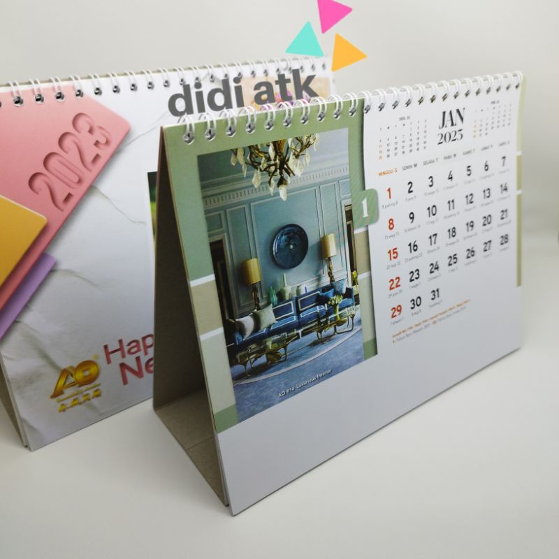 

Kalender Meja Standar 2023 AO 914 Tema Luxurious Interior