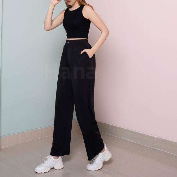 Julie Badge Loose Pants Celana Panjang - LP135 - Black, S