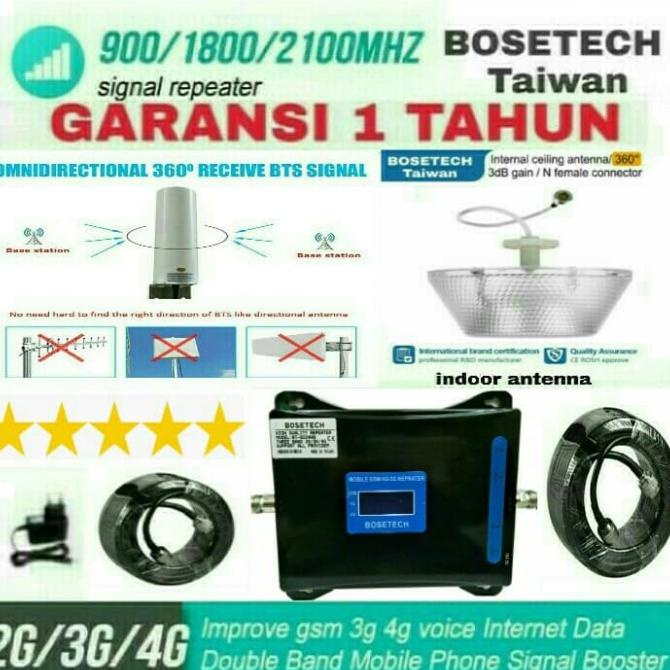 Repeater Gsm Tri Band 2G+3G+4G / Penguat Sinyal Hp Gsm