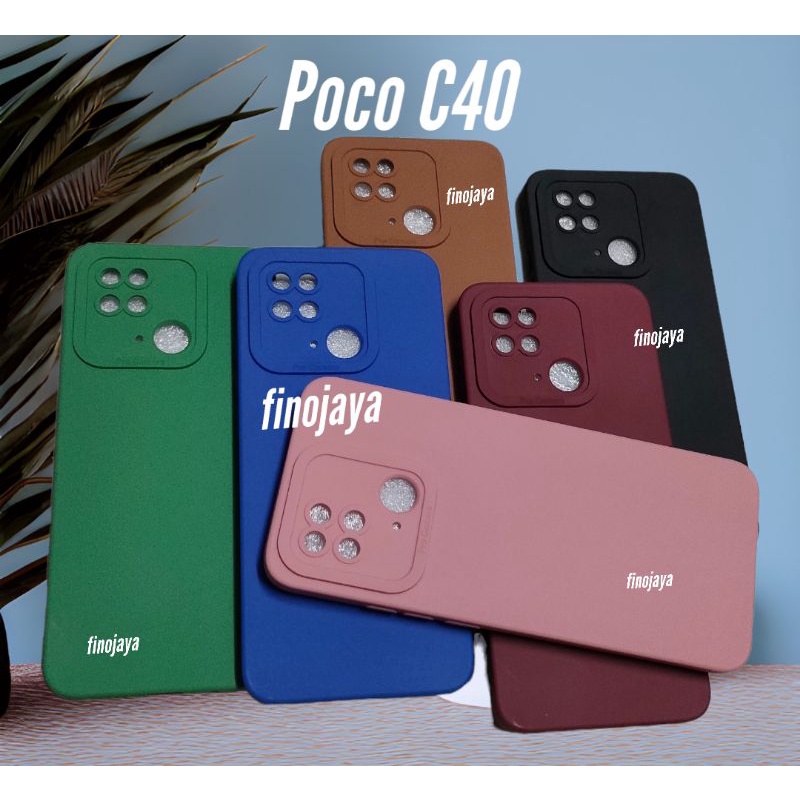 Softcase Poco C40 Silikon Casing Selicon Case Macaron Pelindung Pro Camera