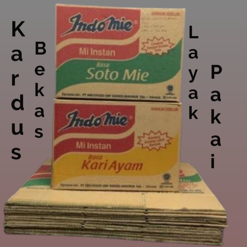 

Kardus Mie Bekas - Karton Indomie Layak Pakai - Dus Packing