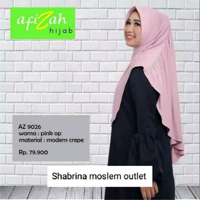 BIG SALE .  Cuci Gudang Promo Afizah Hijab Bergo AZ 9026