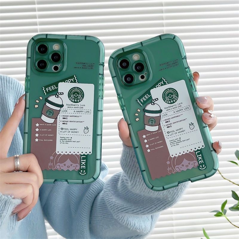 Soft Case Hp Gambar Milk Tea Untuk IPhone 12 / 13 / 14 / 11promax / X / Xs Max / Xr Bbvgt