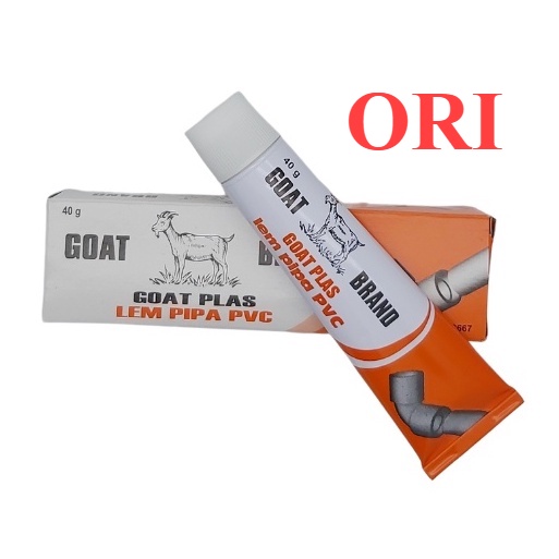 

Lem Pipa PVC Goat Plas Lem Pipa Air Tube Odol 40 gram