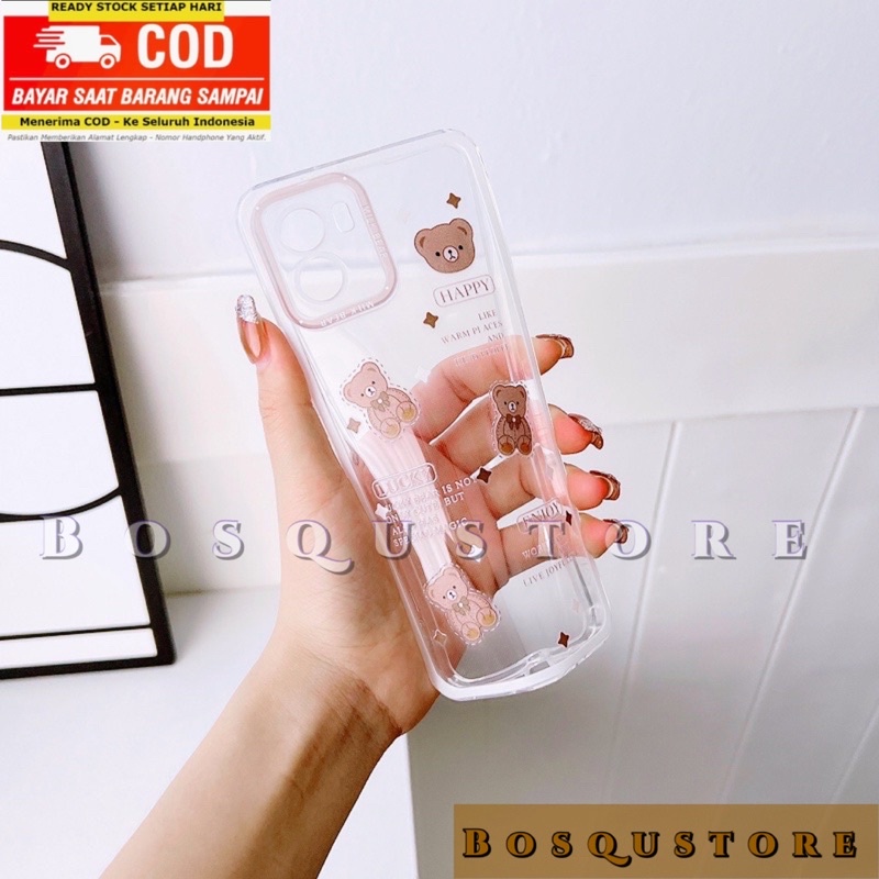 CASE VIVO Y12S/ Y20/ Y20i/ Y20S/ Y12/ Y15/ Y17/ Y30/ Y30i/ Y50/ Y1S/ Y91C/ Y91/ Y93/ Y95/ SOFTCASE PROTECTOR CAMERA/ CASING MOTIF BEAR/ BERUANG/ DORAEMON/ MICKEY/ LOVE PINK