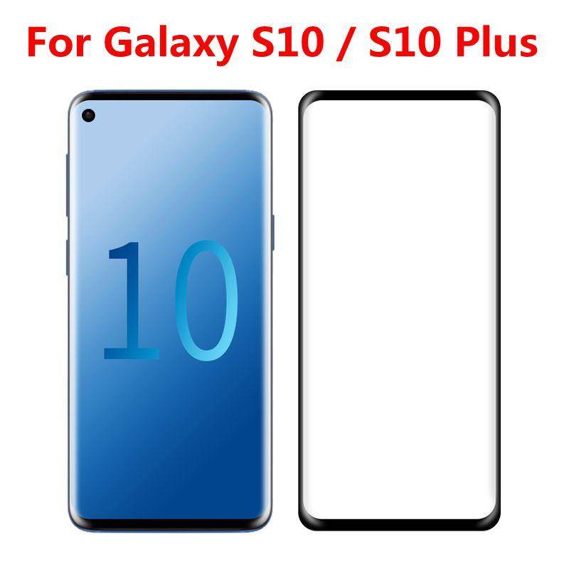 Pelindung Layar Tempered Glass 3D Curved Untuk Samsung Galaxy S10 4G 5G Samsung Galaxy S10 Plus