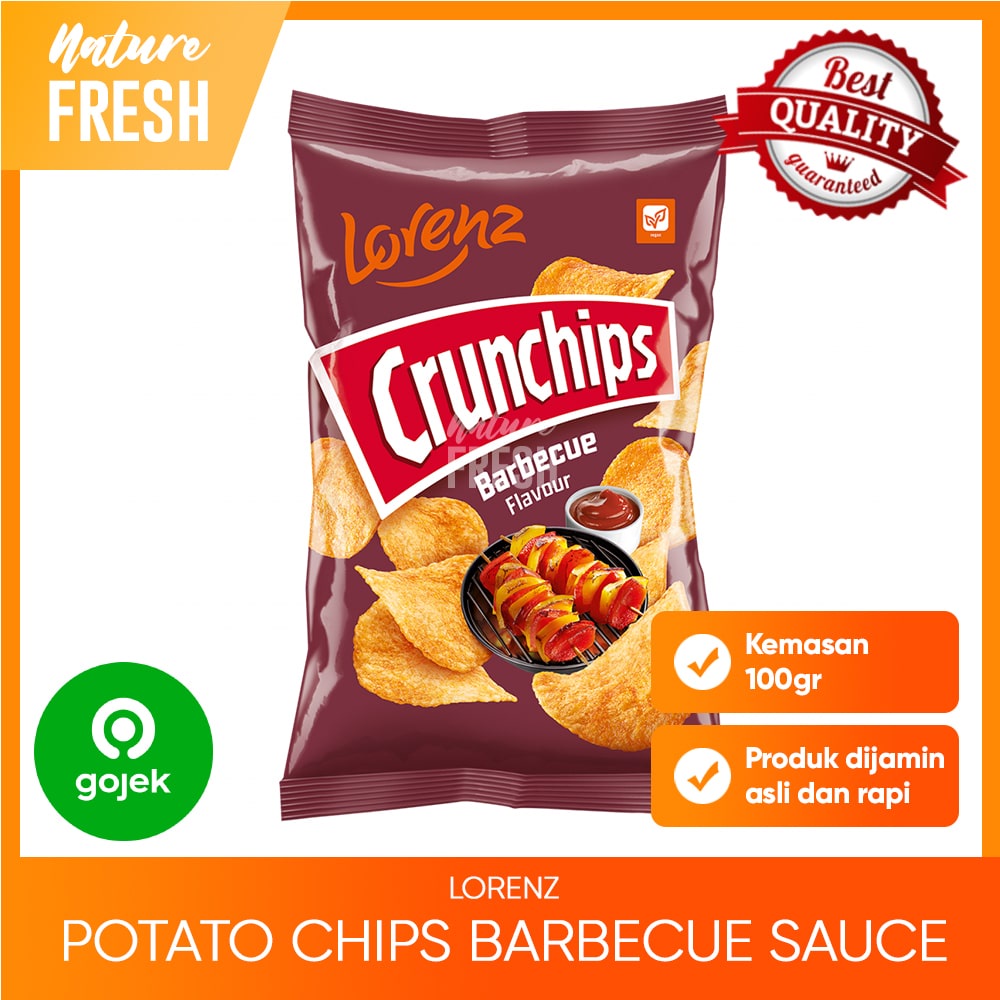 Lorenz Crunchips Potato Salted / BBQ / Paprika /  Cheese &amp; Onion / Red Chili 100gr