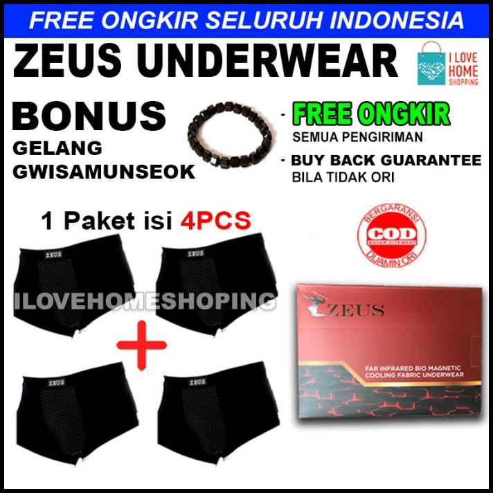 Promo Zeus Underwear - Celana Dalam Kesehatan ( Size M - Xxl )
