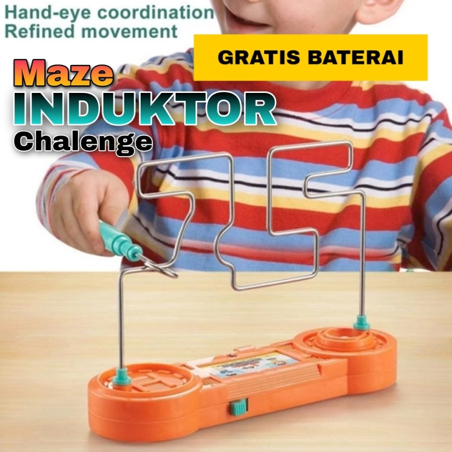 Mainan Maze Electric Wire Induktor Edukasi Konsentrasi