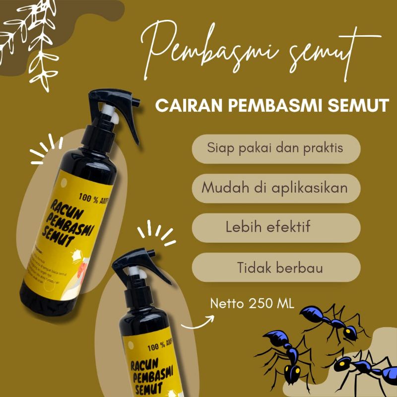 Pembasmi semut siap pakai sangat efektif//250ml