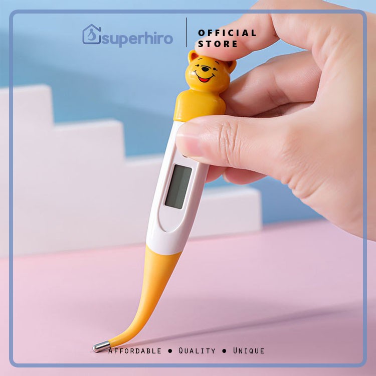 Termometer Digital Karakter Baby Thermometer Ujung Lentur Bayi Anak