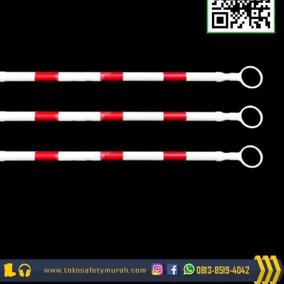 

Retractable Cone Bar / Penghalang jalan - Merah Putih