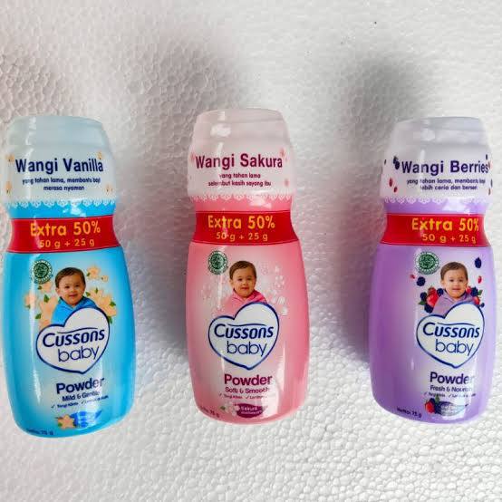 Cussons Bedak Bayi Baby Powder 200+100 / 100+50 / 50+25