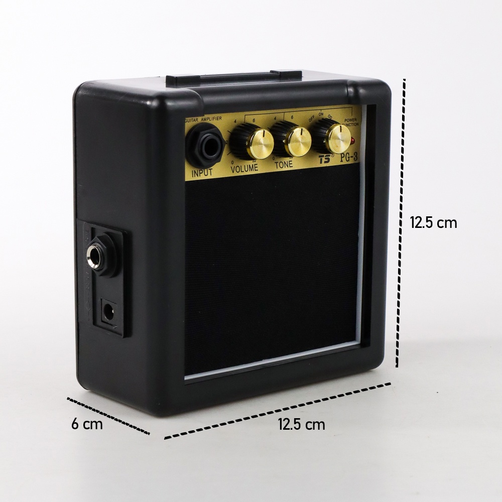 TS Amplifier Mini Gitar Elektrik 3W - PG-3 - Black - OMSK8SBK