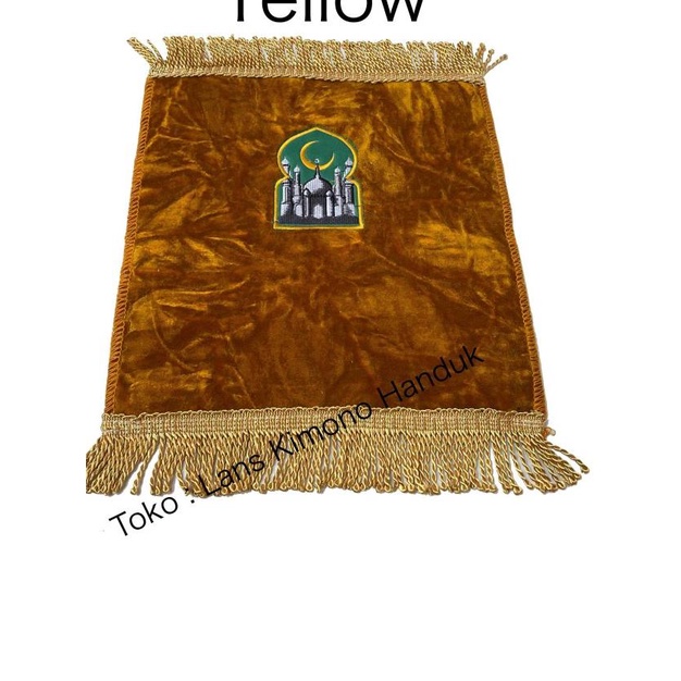 Sajadah Kecil Untuk Kepala Sujud Travel Sejadah Tebal - Yellow