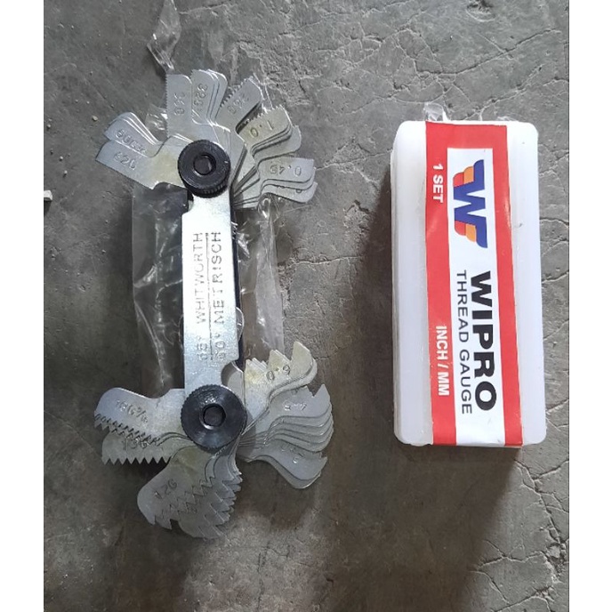 Jual Suri Drat 52 Blades WIPRO / Alat Ukur Drat / Mal Drat / Sisir Drat ...