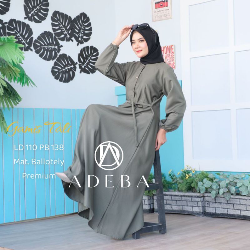 ADEBA - GAMIS TALI BALOTELY FREE JILBAB