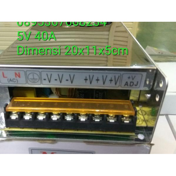 Power Supply 5V 40A Adaptor 5V 40A