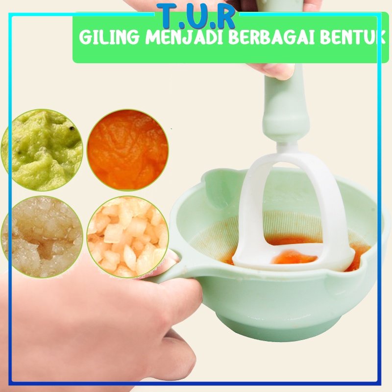 10pcs Baby Food Maker Grinding Bowl Alat Pembuat Makanan Bayi Anak