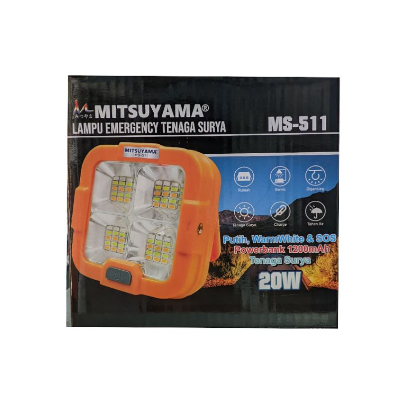 lampu sorot LED emergency tenaga Surya Mitsuyama
