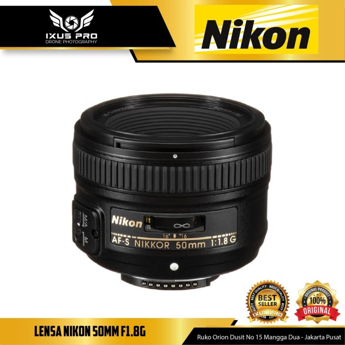 Lensa Nikon AF-S NIKKOR 50mm f/1.8G / Nikkor 50mm