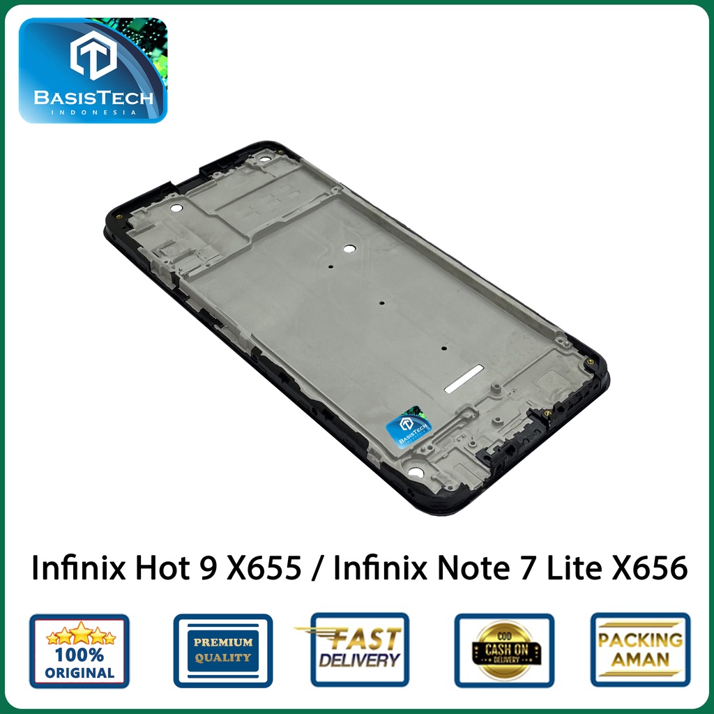 FRAME TATAKAN LCD INFINIX HOT 9 X655 NOTE 7 LITE X656 - BASISTECH ORIGINAL QUALITY