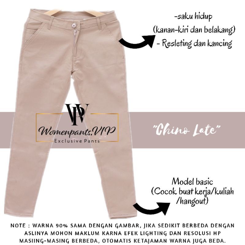 CHINO PANTS WANITA  CELANA CHINO WANITA SKINNY STREET BAHAN TEBAL MELAR CELANA KANTOR WANITA CELANA KERJA WANITA GREETNA