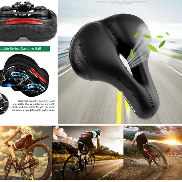 Sadel sepeda spring/shock abshorber jok sepeda empuk dan nyaman - Shock